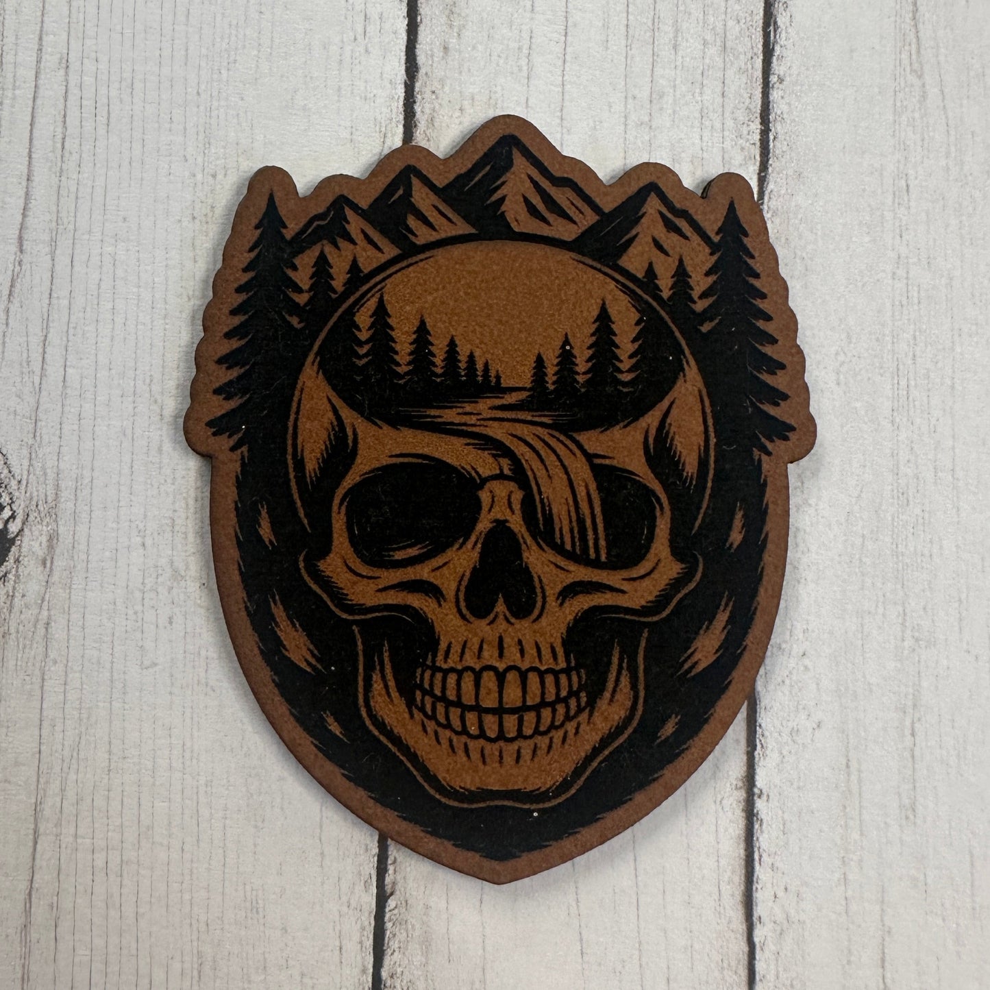 Forest Skull - Leatherette Patch
