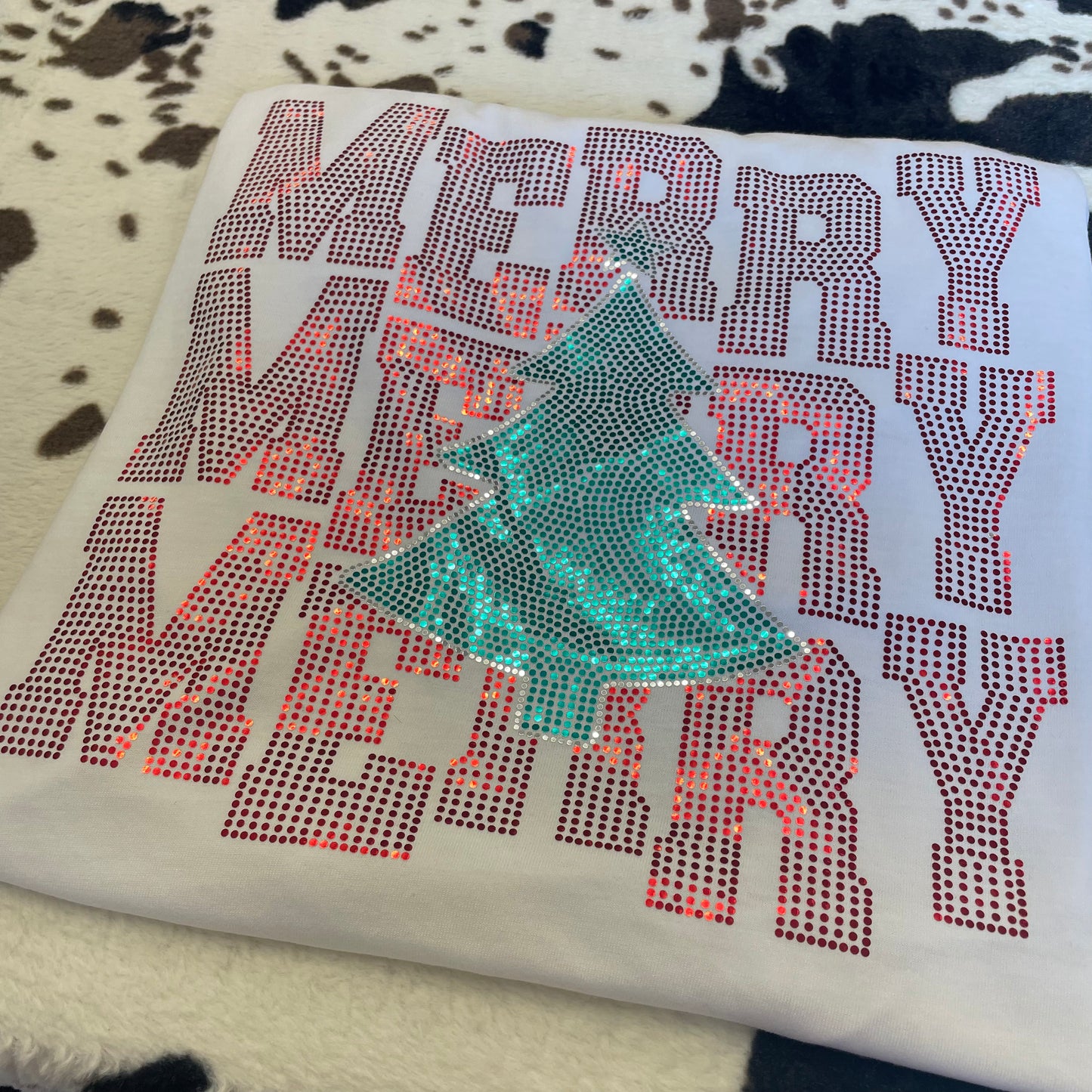 Merry Merry Merry- 11" wide Spangle