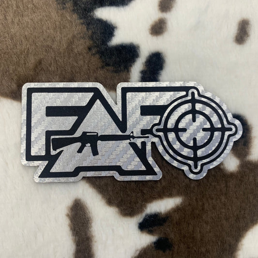FAFO- 4" wide x 1.75" tall Leatherette Patch