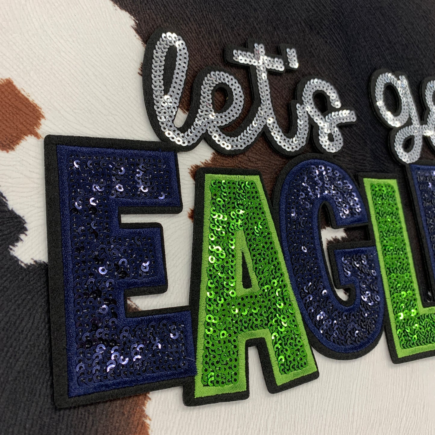 Let’s Go Eagles- 10.5” wide sequin