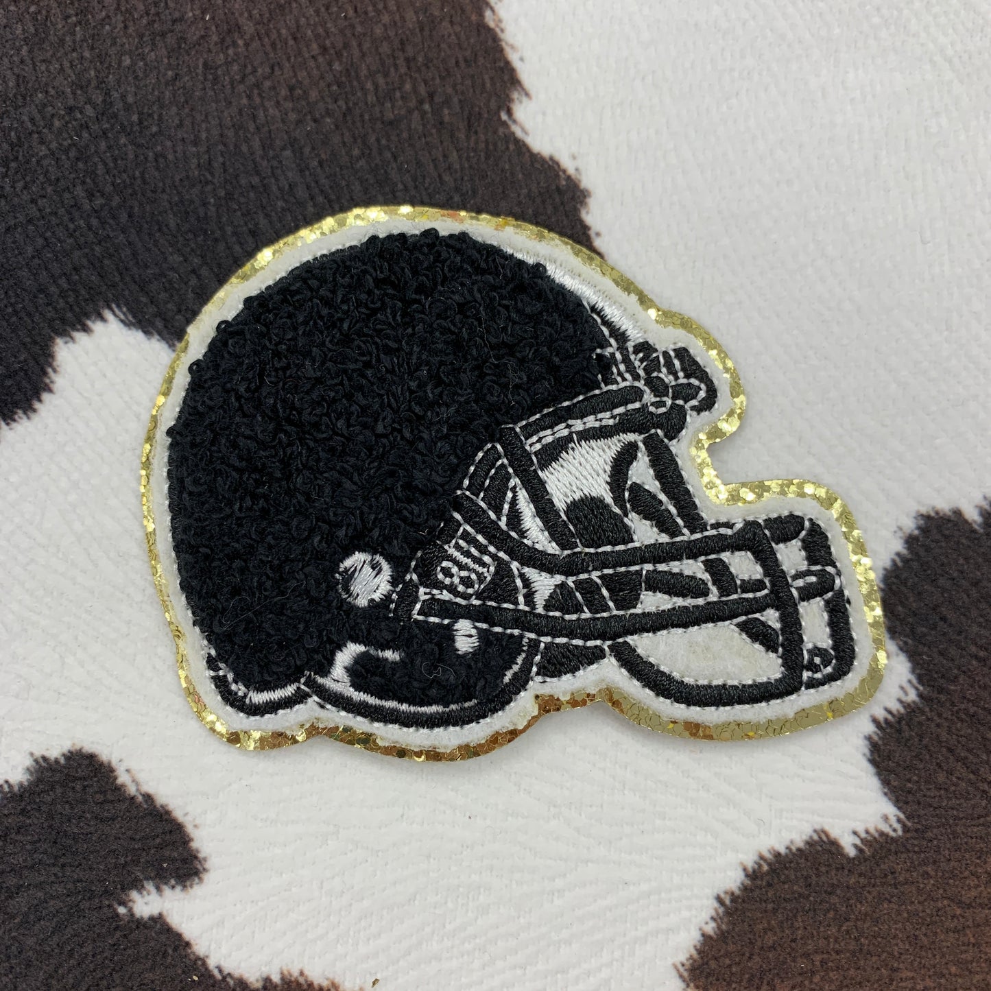 Football Helmet- 3.25" wide Chenille Patch