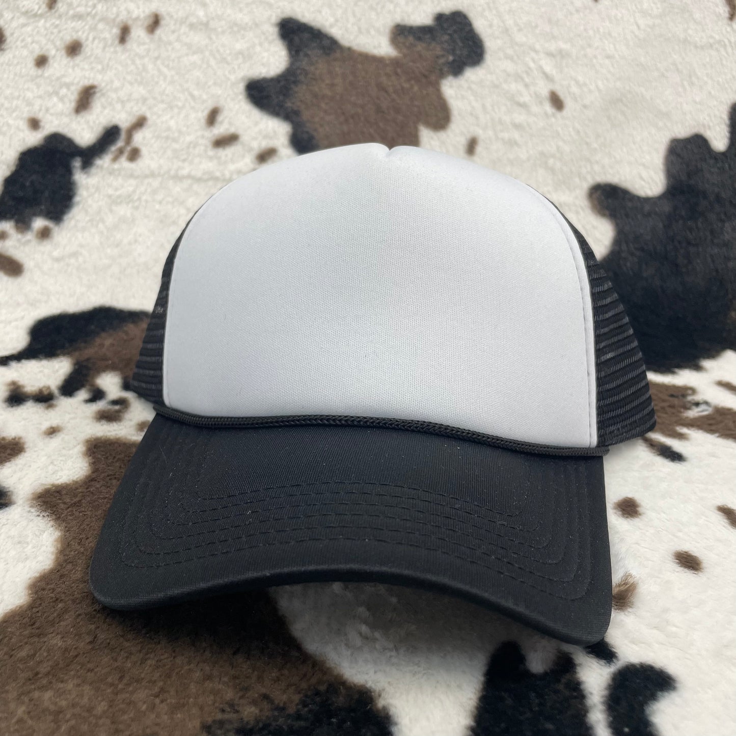 White/Black Foam Trucker Hat
