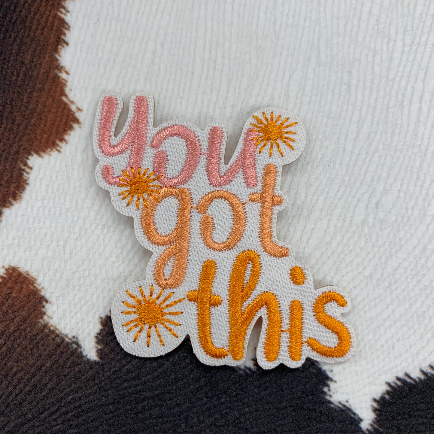 Retro You Got This- 1.75" wide Embroidery Patch