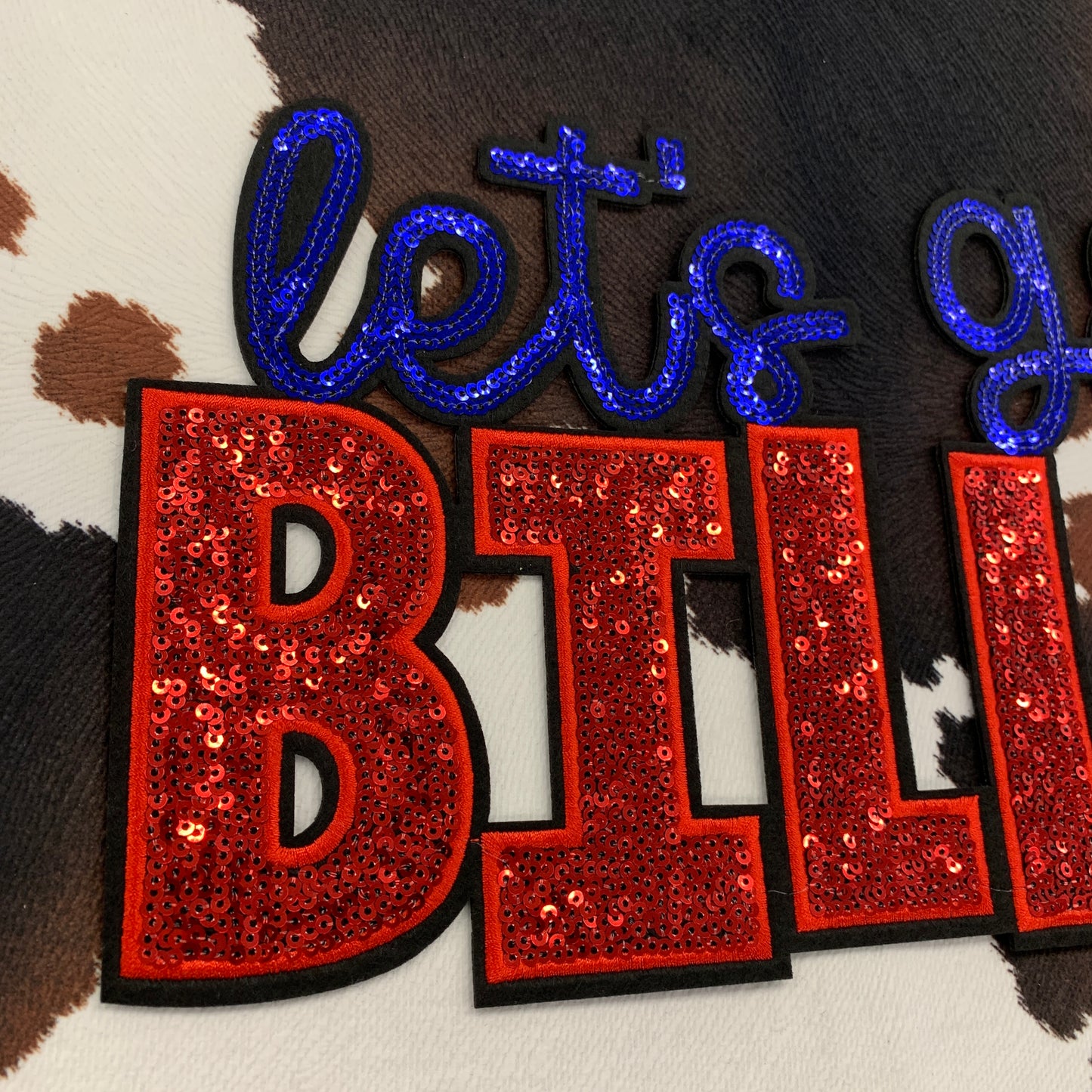 Let’s Go Bills- 10.5” wide sequin