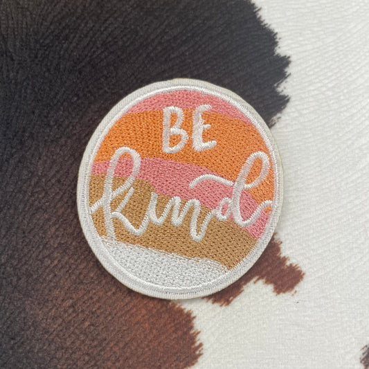 Be Kind- 2.5" wide Embroidery Patch