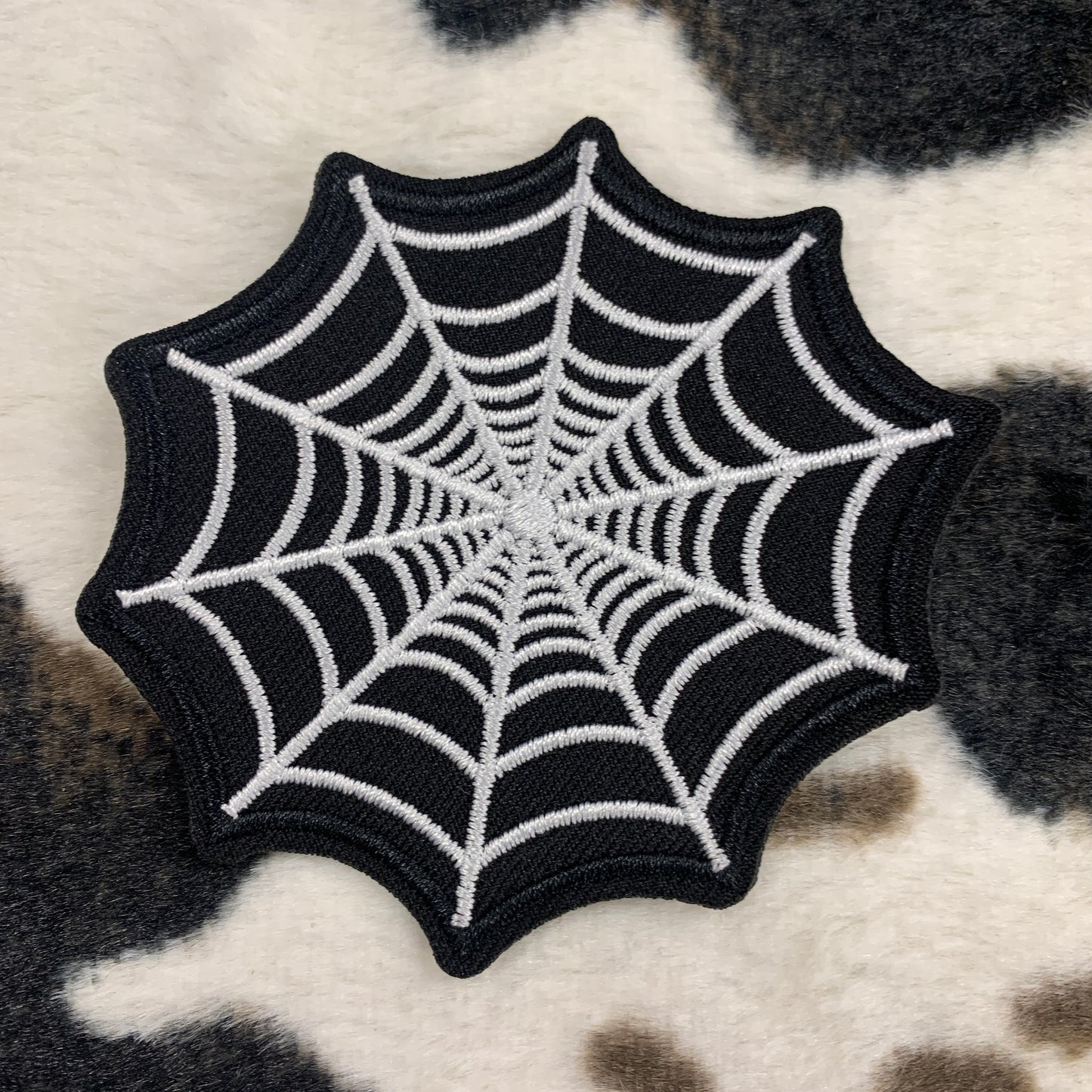 Spider Web- 3.4" wide Embroidery Patch