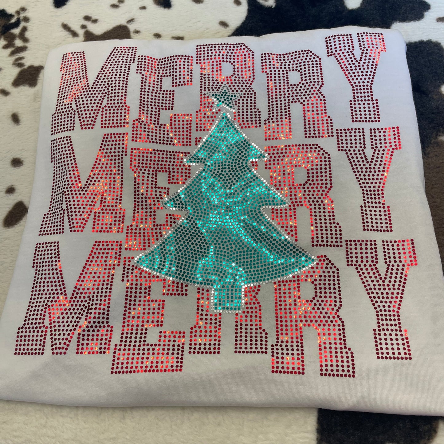 Merry Merry Merry- 11" wide Spangle