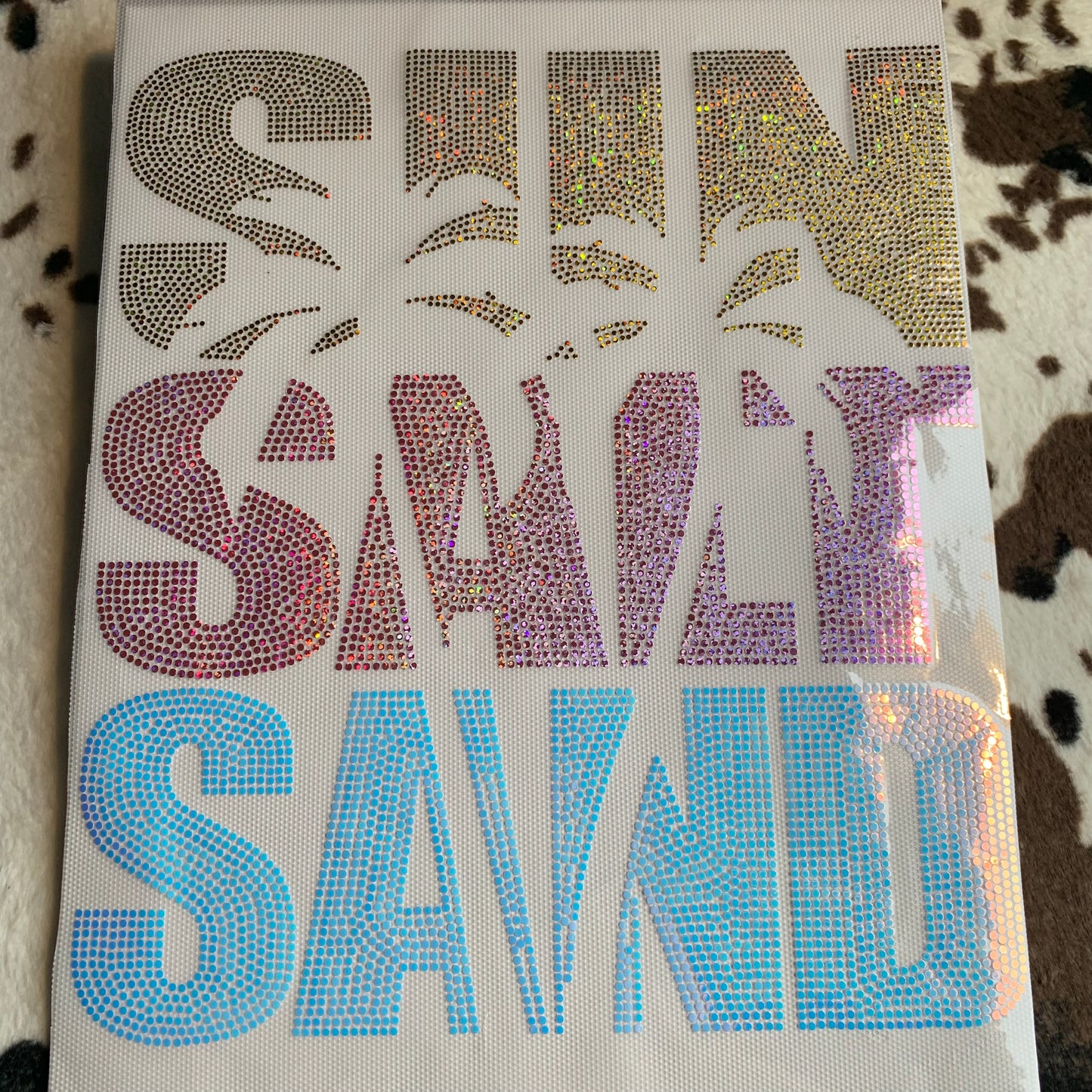 Sun Salt Sand- 11" wide Spangle