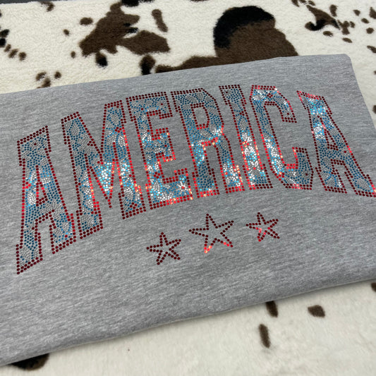 America- 11" wide Spangle