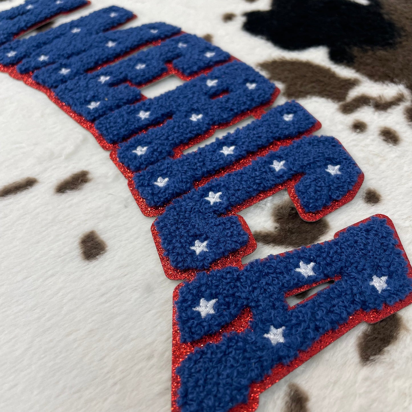 America- 10.75" wide Chenille Patch