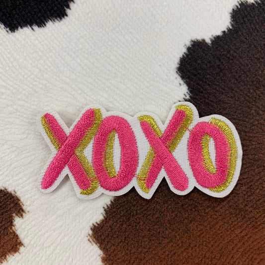 XOXO- 2.45" wide Embroidery Patch