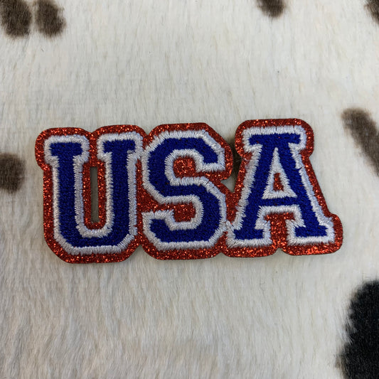 USA- 2.5" wide Embroidery Patch