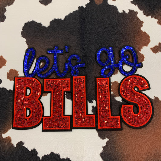 Let’s Go Bills- 10.5” wide sequin