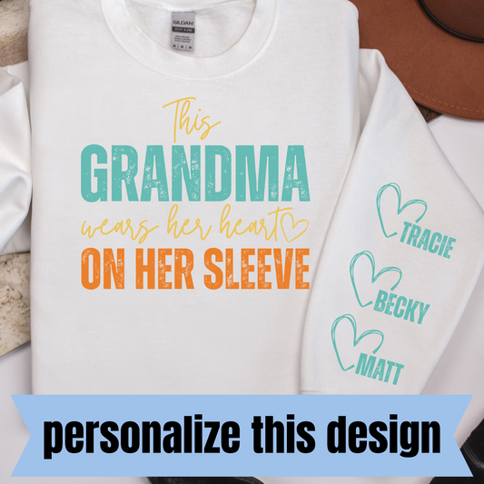 *PREORDER* Heart on her sleeve - Personalized DTF