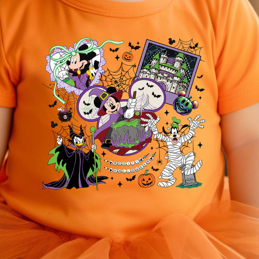 Halloween Mouse (toddler)- 7.25" wide DTF Transfer