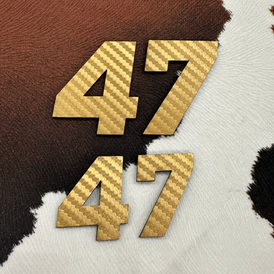 Gold 47- Leatherette Patch