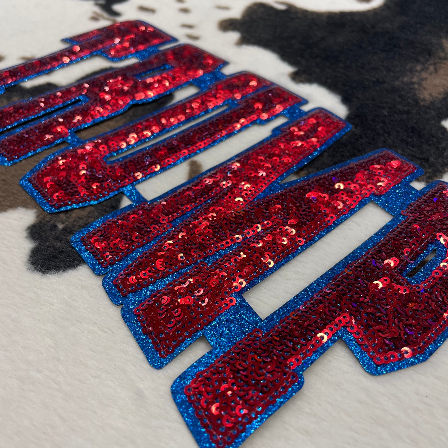 Trump- 10.5” wide Sequin (not chenille)