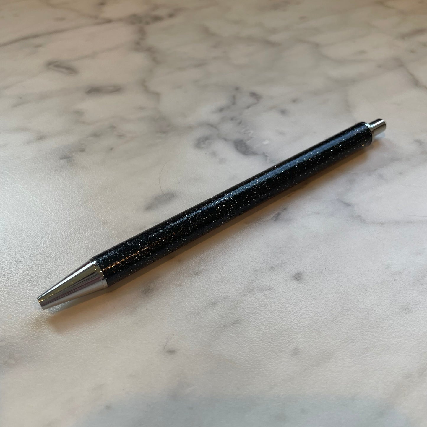 Black Glitter Ballpoint Pen