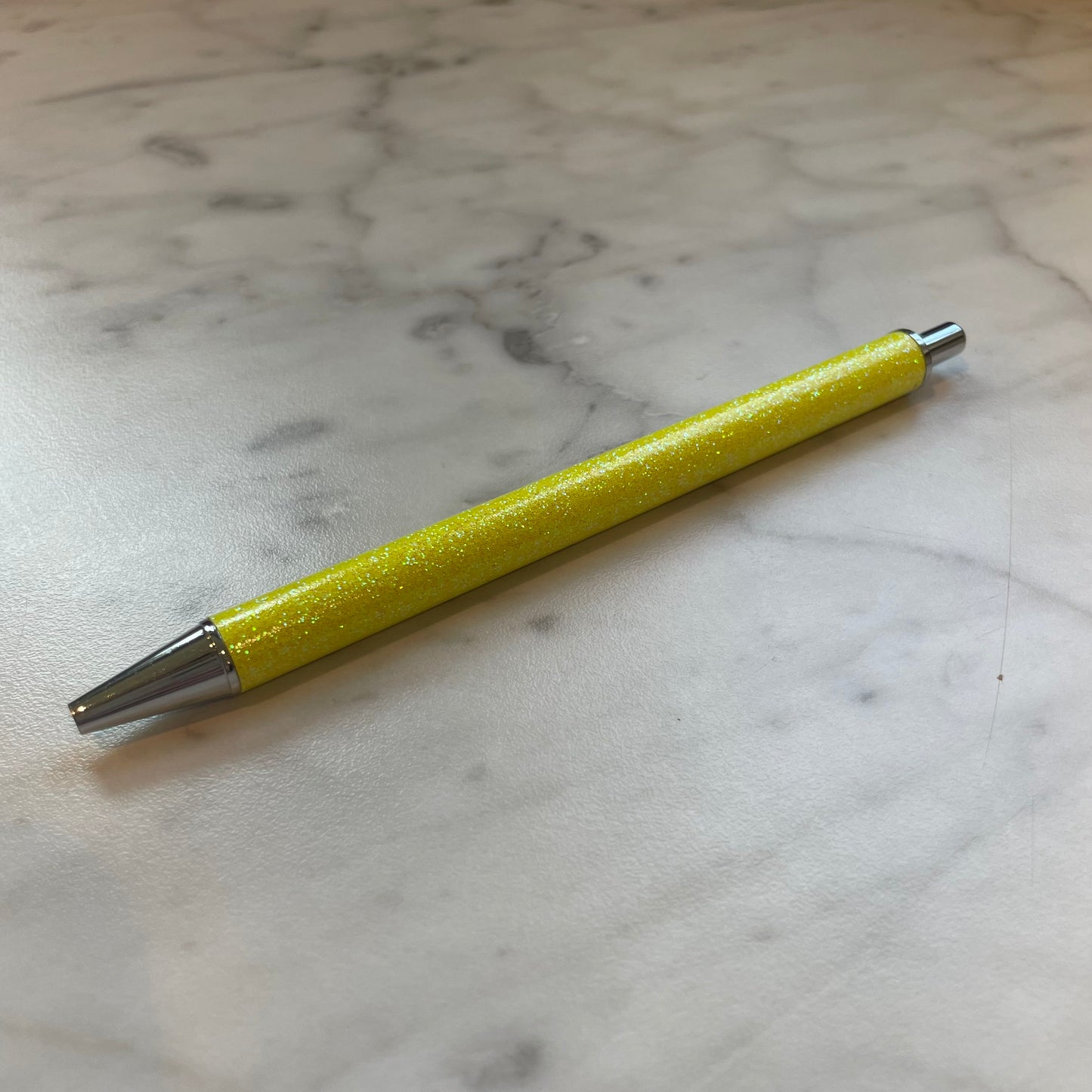 Yellow Glitter Ballpoint Pen
