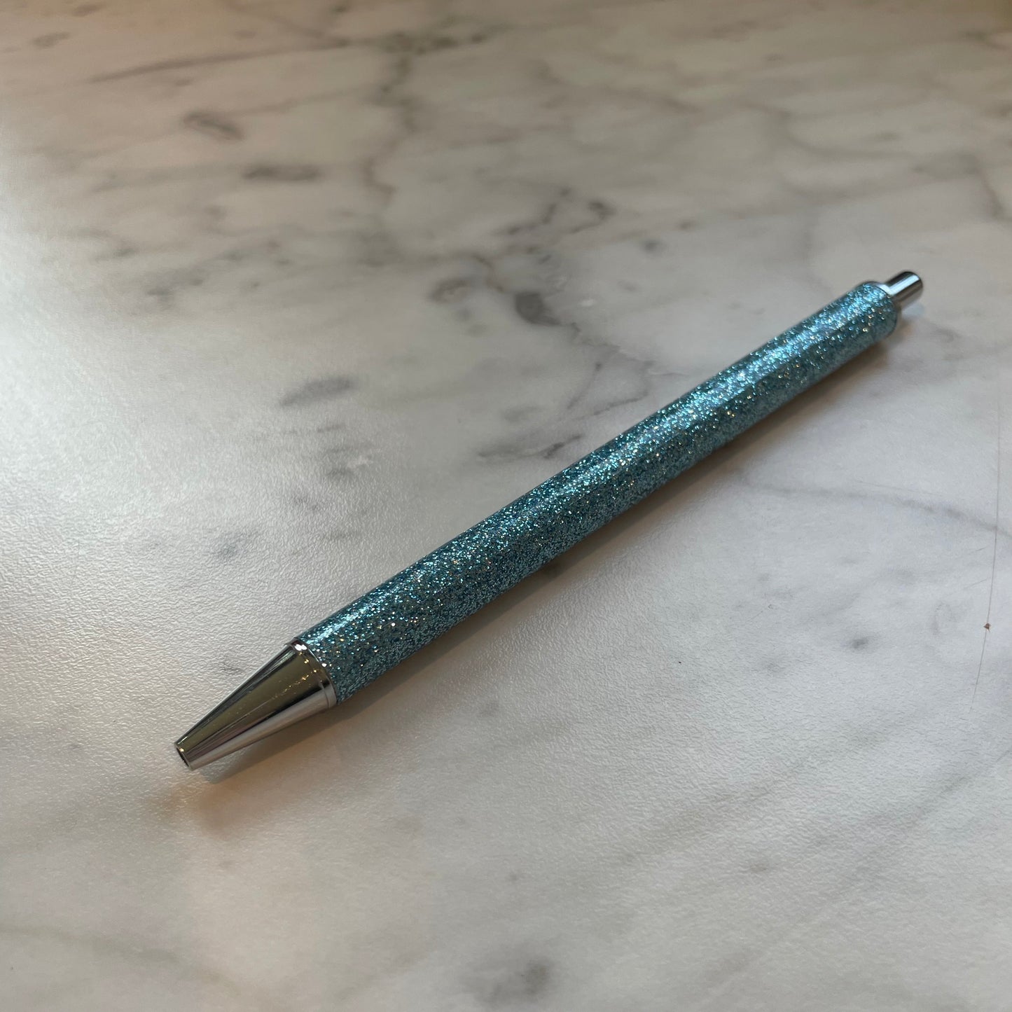 Blue Glitter Ballpoint Pen