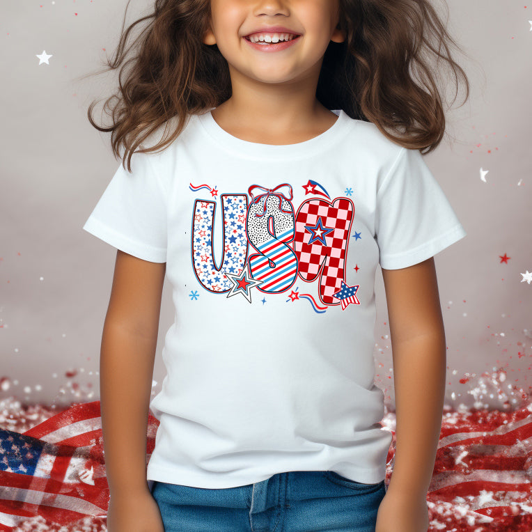 USA (toddler)- 7" wide DTF Transfer