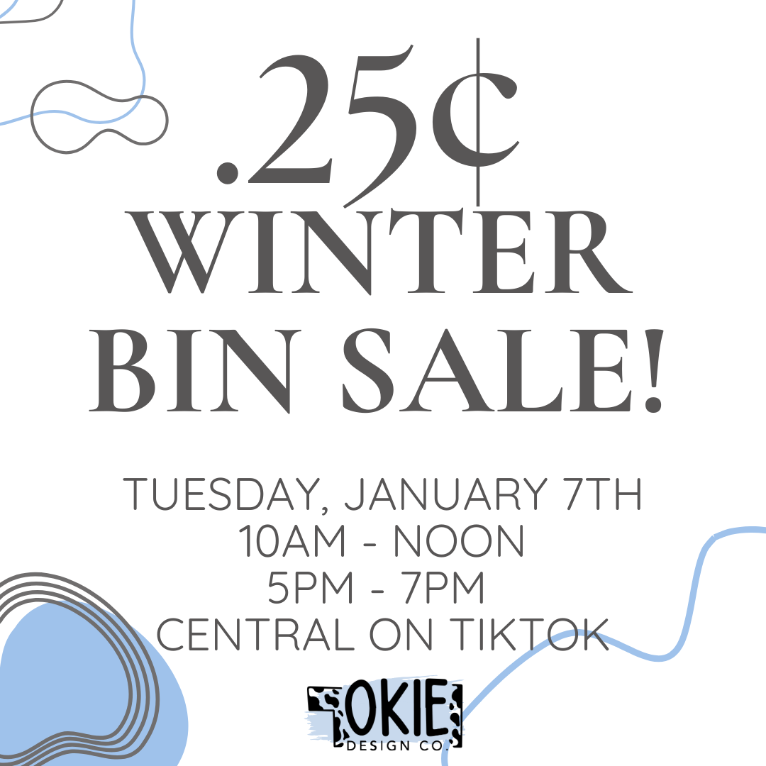 Winter Bin Sale - Checkout here