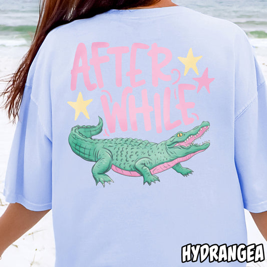 Cutesy After While Crocodile-Full Color DTF Transfer