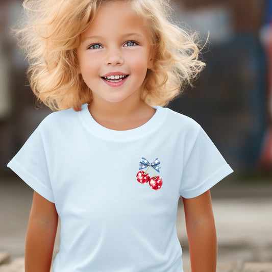 America Cherry (toddler pocket)- 2" wide DTF Transfer