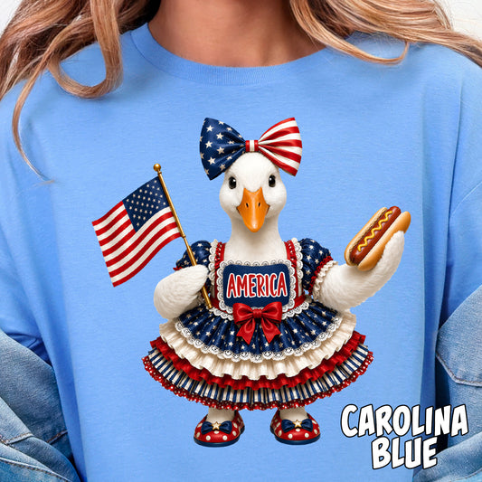 Girly American Goose- Full Color DTF Transfer