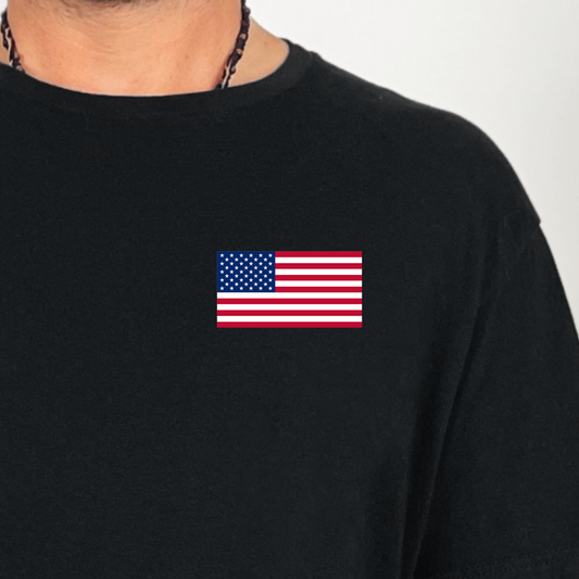 USA Flag (pocket)- 3.5" wide DTF Transfer