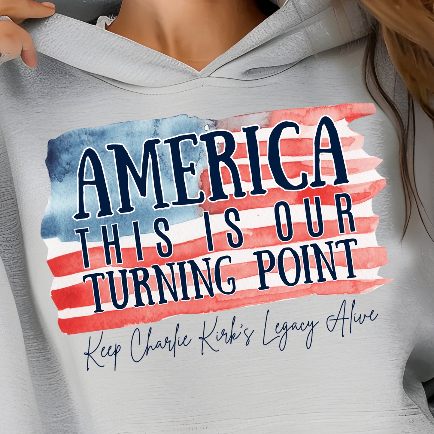 **PREORDER** America This is Our Turning Point-Keep Charlie Kirks Legacy Alive- 11" wide DTF Transfer