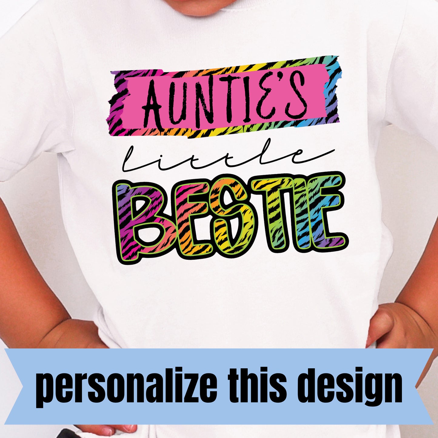 **PERSONALIZED** Little Bestie- Full Color DTF Transfer