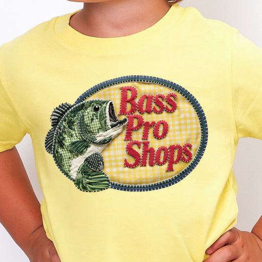 Bass Pro Faux Stitch-Full Color DTF Transfer