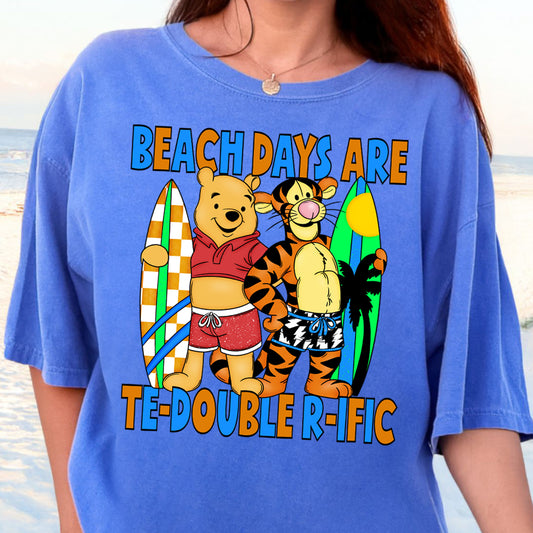 Beach Days are Te-Double R-ific Yellow Bear-Full Color DTF Transfer