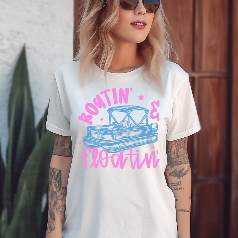 Boatin' & Floatin'- 11" wide DTF Transfer