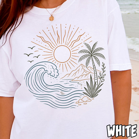 Boho Beach- Full Color DTF Transfer