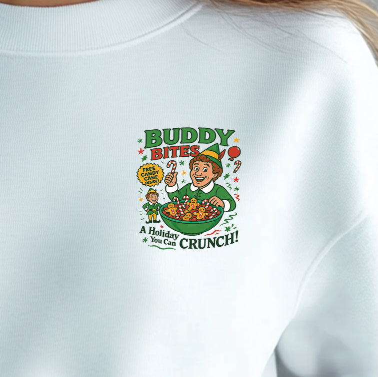 Buddy Bites (pocket/hat)- 3.2" wide DTF Transfer