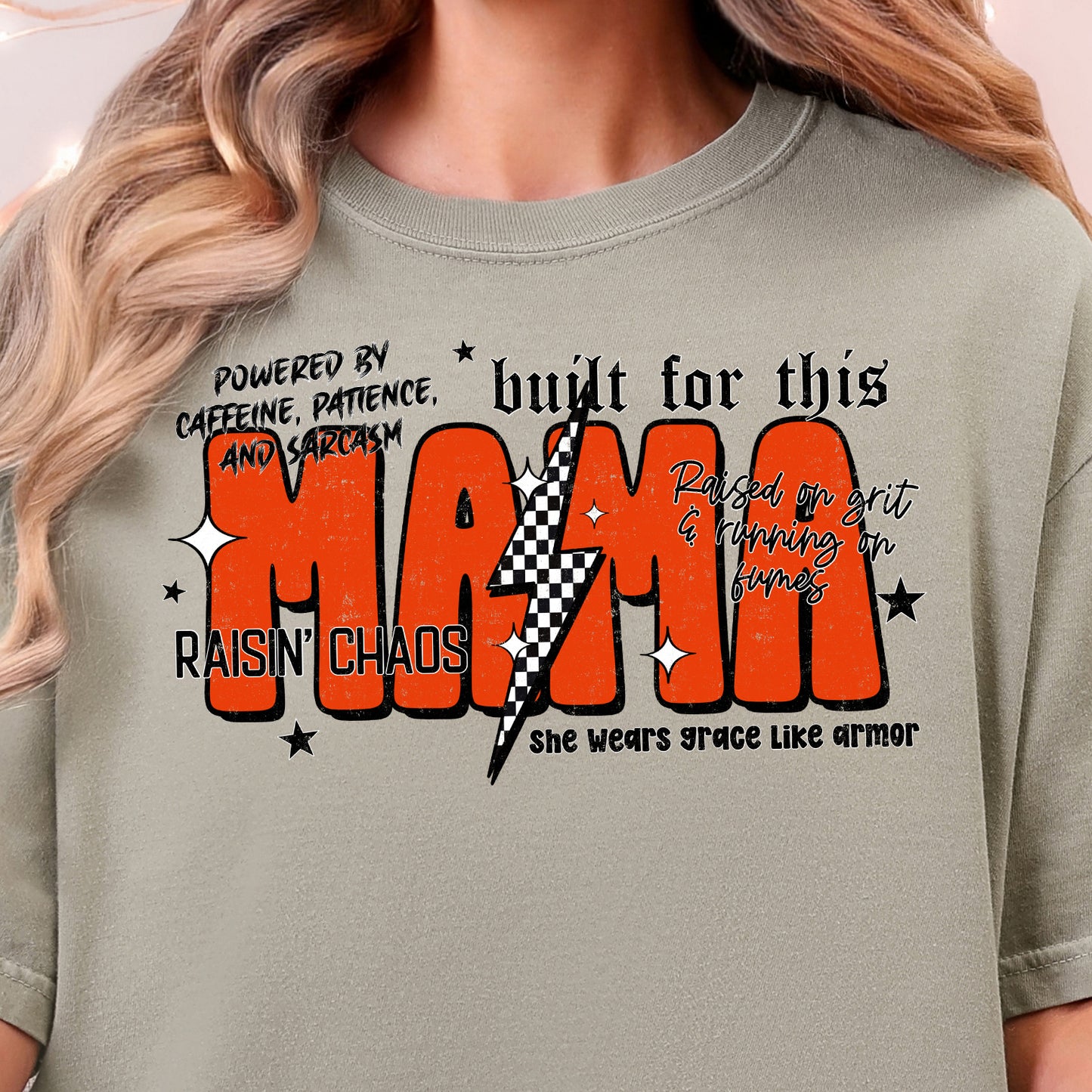 **PREORDER** Red Mama Lightning- DTF Transfer