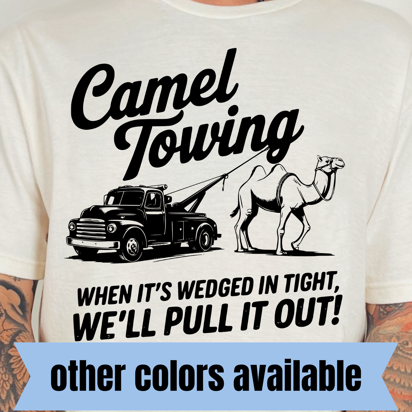 Camel Towing- Single Color DTF Transfer