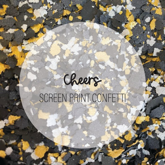 Cheers Screen Print Confetti