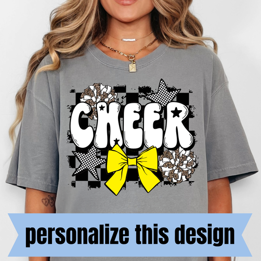 **PERSONALIZED** Custom Cheer Colors- Full Color DTF Transfer