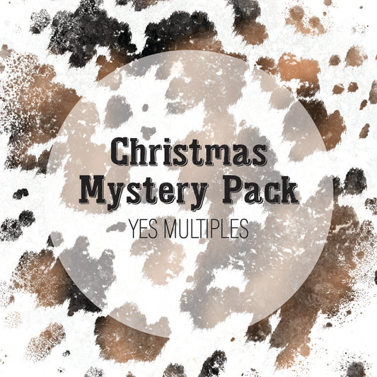 Christmas Mystery Pack- YES Multiples- 10 Plastisol Screen Print Transfers