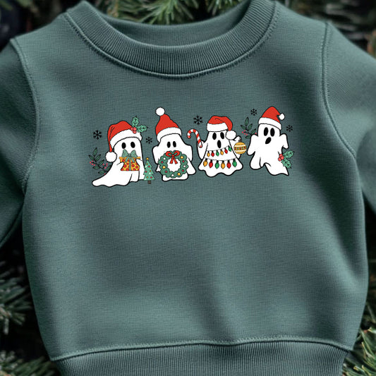 Christmas Ghost Friends (toddler)- 7" wide DTF Transfer