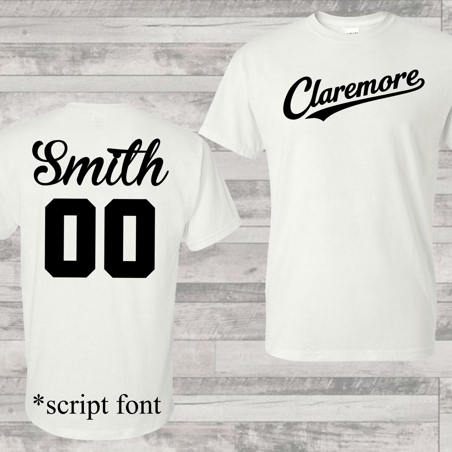 Claremore Zebras Fan Tee - White