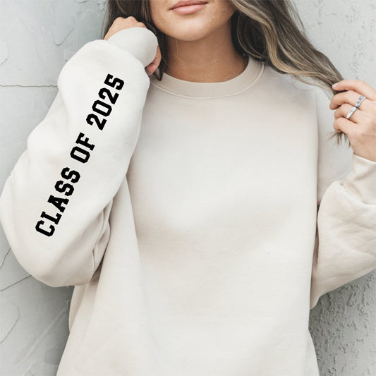 Class of 2025 (Pocket/Sleeve)- Single Color (black)- 8.75” wide Plastisol Screen Print Transfer