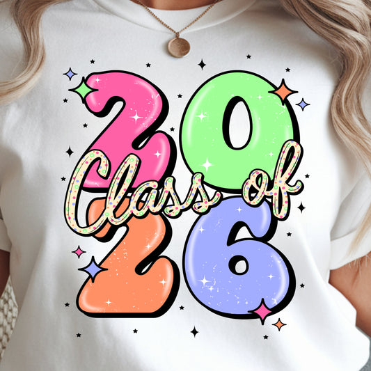 **PREORDER** Pastel Class of 2026- DTF Transfer