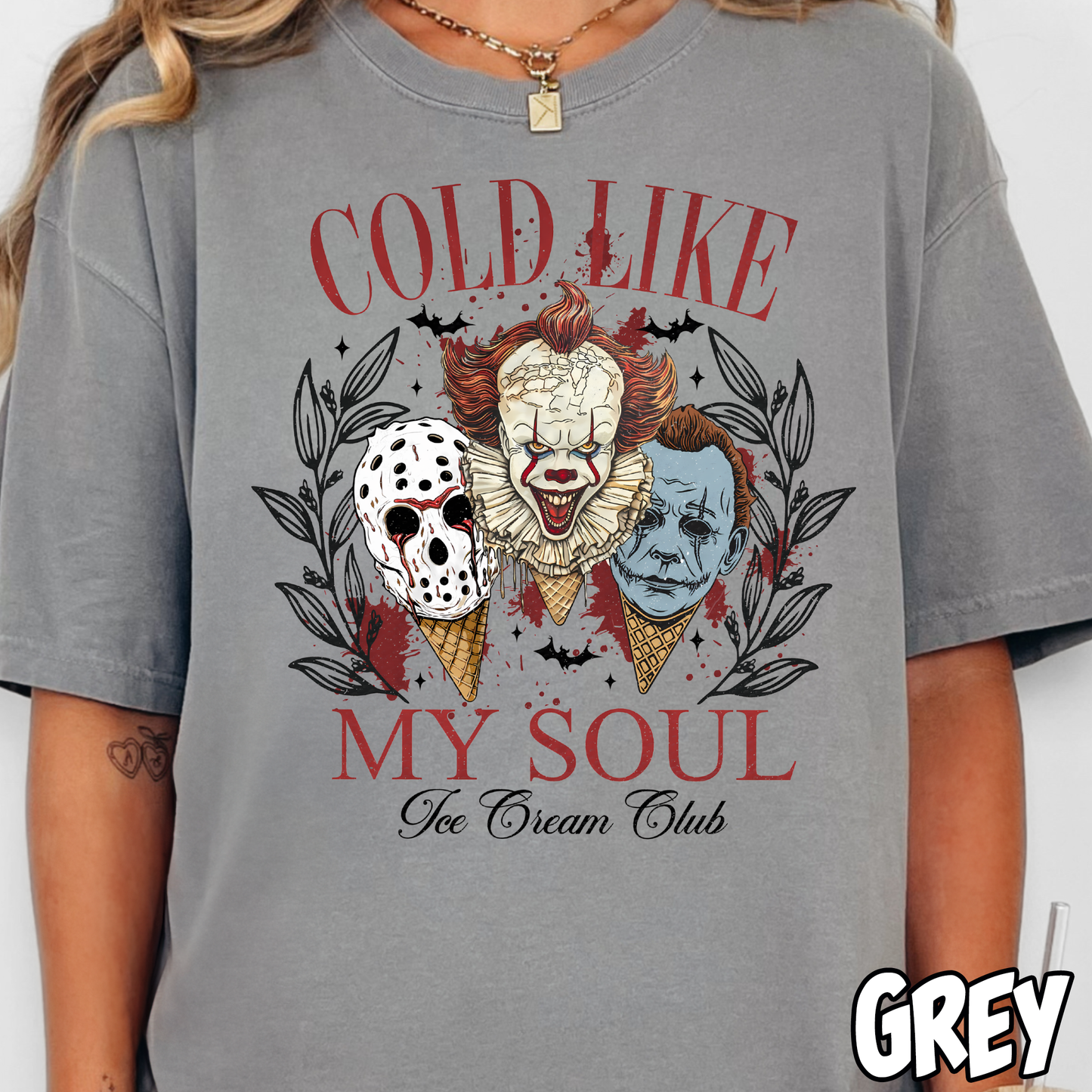 Cold like My Soul Ice Cream Club- Full Color DTF Transfer