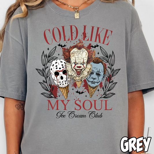 Cold like My Soul Ice Cream Club- Full Color DTF Transfer