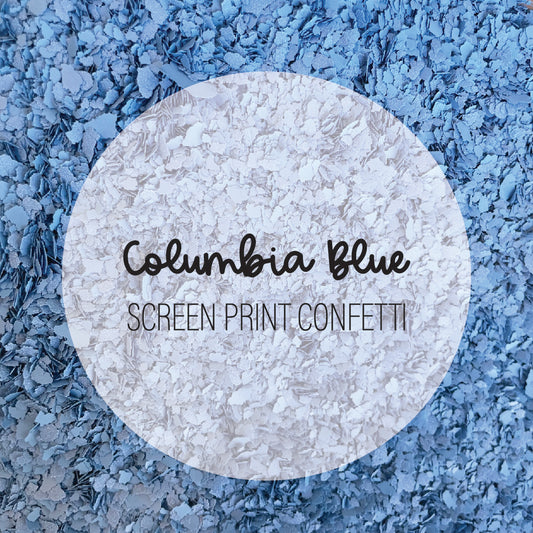 Columbia Blue Screen Print Confetti