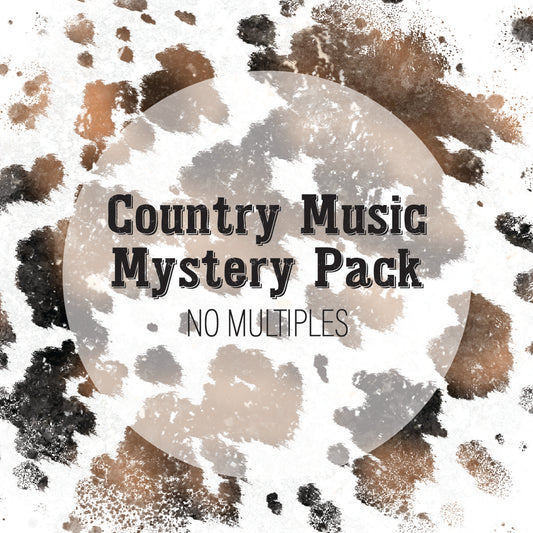 Country Music Mystery Grab Bags- NO Multiples- 10 Plastisol Screen Print Transfers